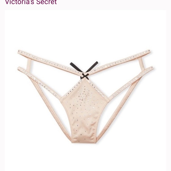 Victoria’s Secret Dream Angels NYE Balconette Bra 34DD & panty L set Champagne - Picture 7 of 16